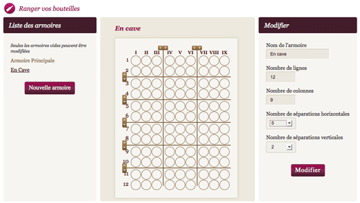 Construisez vos armoires � vin