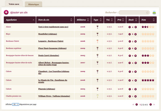 Gestion de cave � vin en ligne gratuite