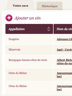 Gestionnaire de cave gratuit